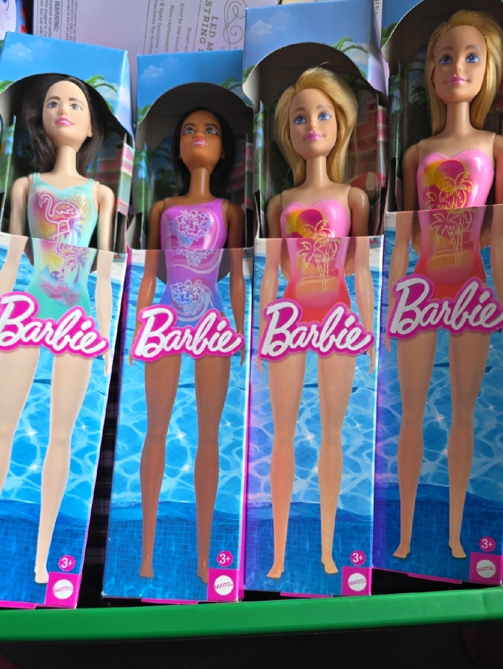 Barbie Dolls In Swimsuits Pack Of 4